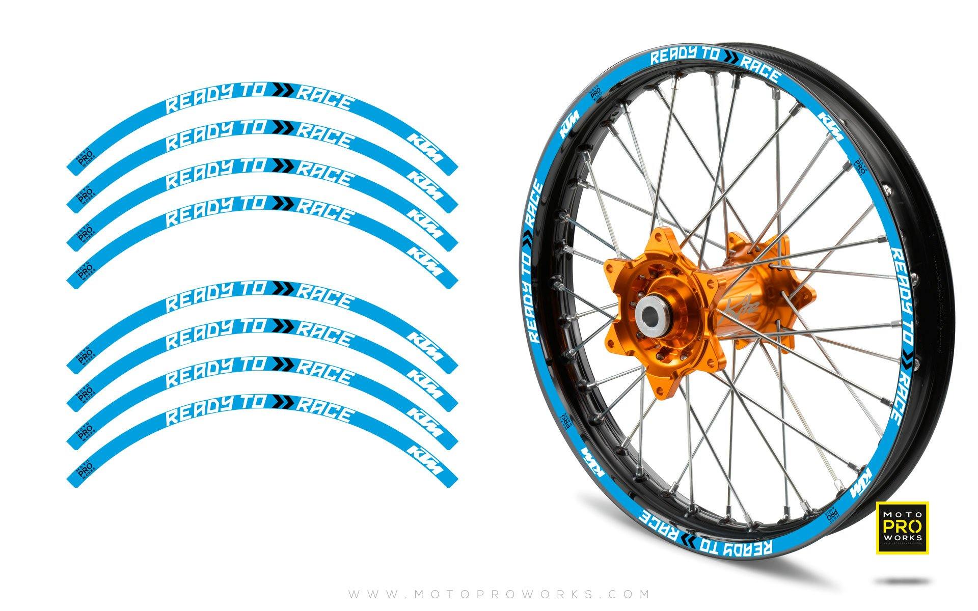Rim Stripes - KTM "Ready To Race" (Blue) - MotoProWorks