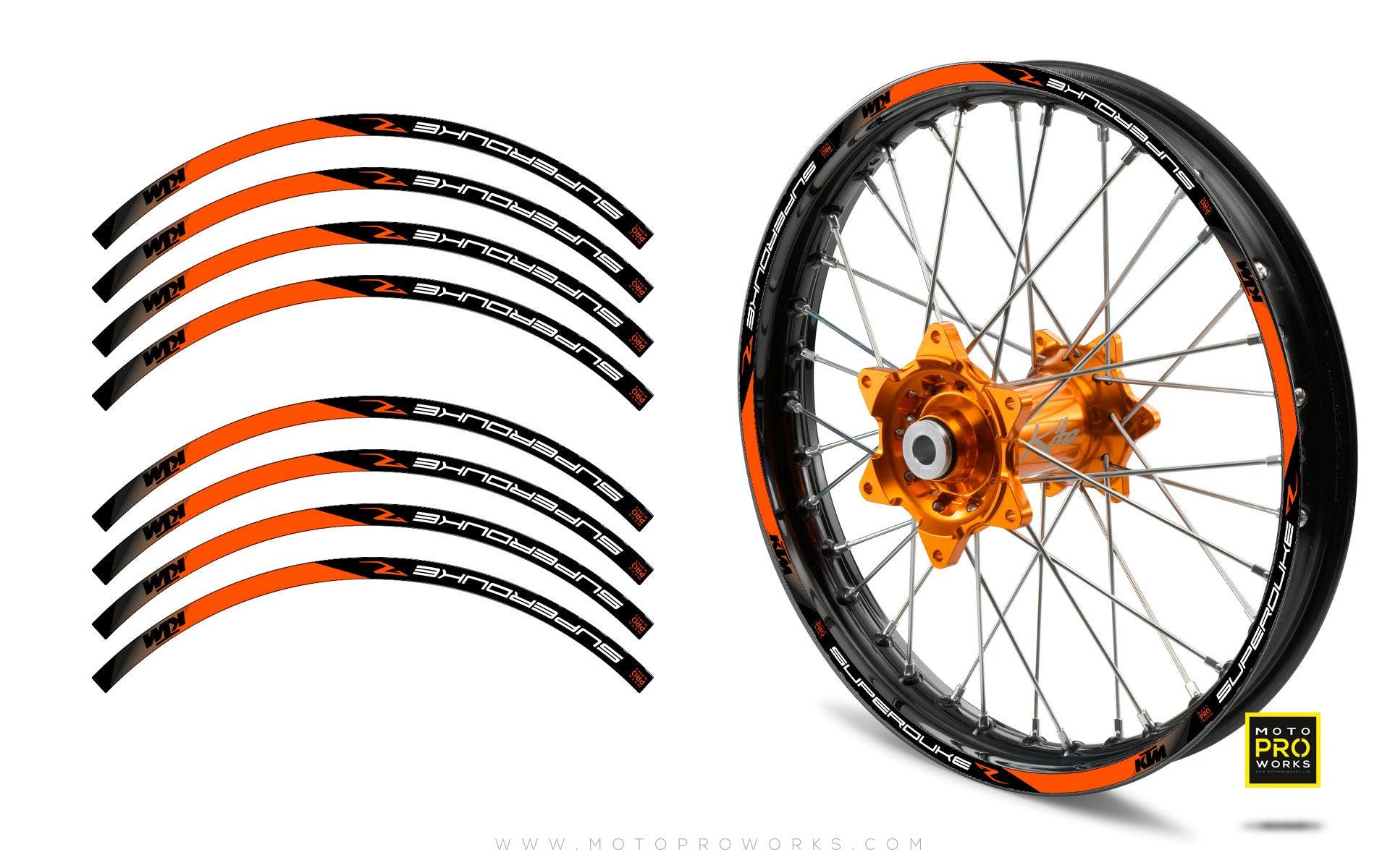 Rim Stripes - "SUPER DUKE-R" KTM (orange) - MotoProWorks