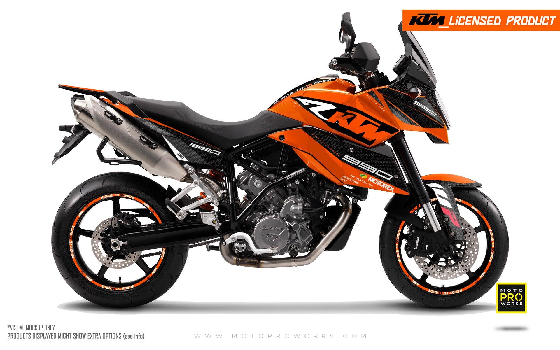 KTM 990 SM / SMR / SMT GRAPHICS - "RR-Tech" (Orange) - MotoProWorks