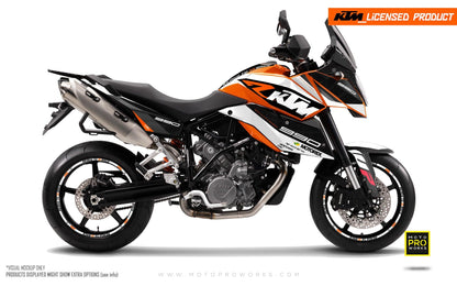 KTM 990 SM / SMR / SMT GRAPHICS - "RR-Tech" (White) - MotoProWorks