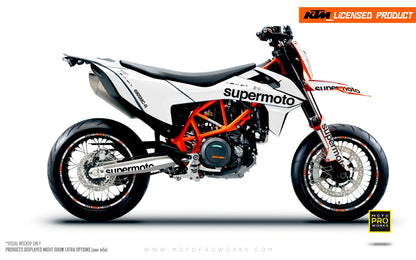 KTM GRAPHICS - 690 SMC-R "Type" (White) - MotoProWorks